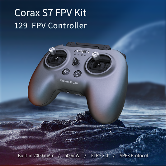 APEXFPV Corax S7 FPV Drone Kit,Brushless Motor,Anti-Turtle Mode,Anti-loss Beeper,Optical Flow Fixed Point,Suitable for Beginners to Practice FPV Drone,Drop-resistant