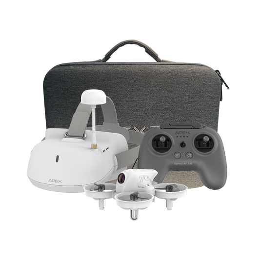 APEXFPV FPV Drone Kit,Beginners drone,Trainer Mode,Turtle Mode,Black Box,Anti-loss Beeper,Optical Flow Fixed Point,Drop-resistant,Have Video Tutorials.VR70-4.0