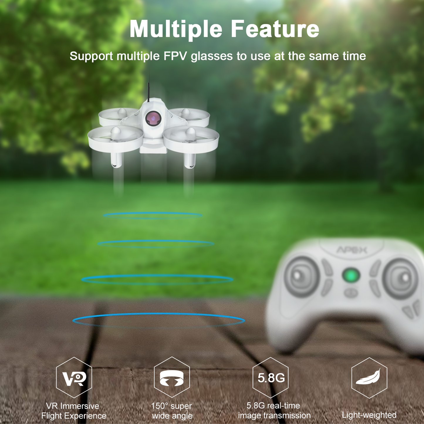 APEX VR70 2.0  FPV Racing Drone with Head Tracking Mode